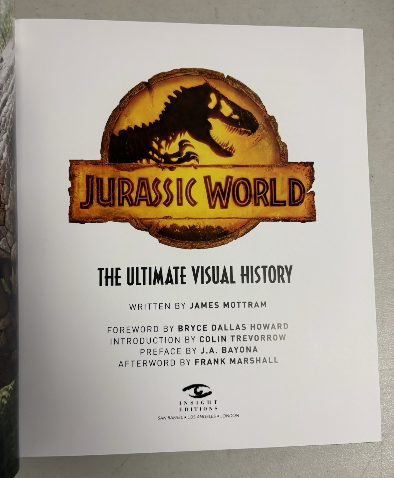 Jurassic World: The Ultimate Visual History by Mottram, James