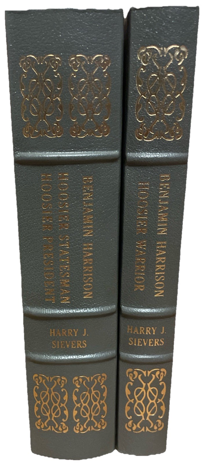 Easton Press: Benjamin Harrison Vols. 1-2 by Harry Sievers – 1989 2 Leather HCs