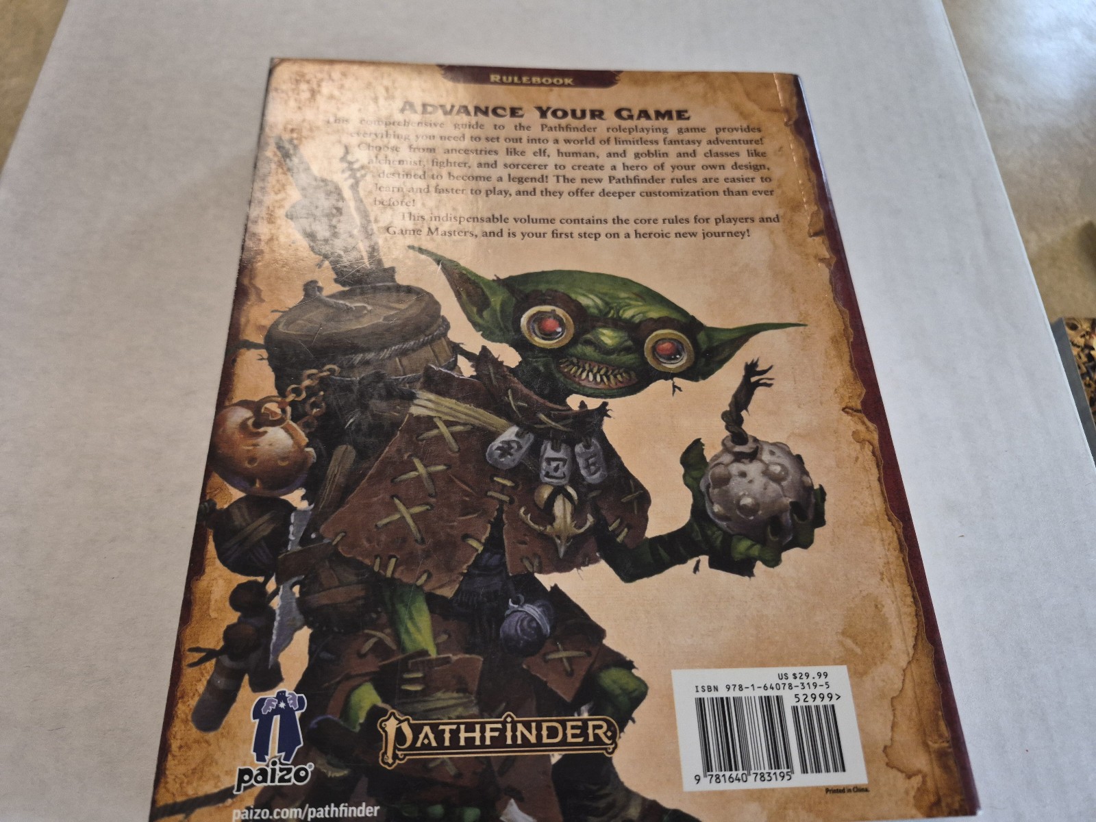 Pathfinder RPG Core Rulebook Pocket Edition (P2) by Paizo Inc. (2021, Trade…