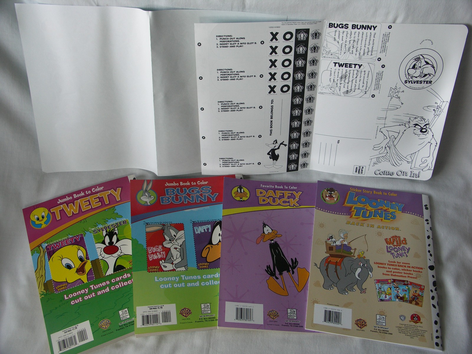 Vintage Looney Tunes Coloring Books, Stickers & Stuff Boxed Set Dalmatian Press