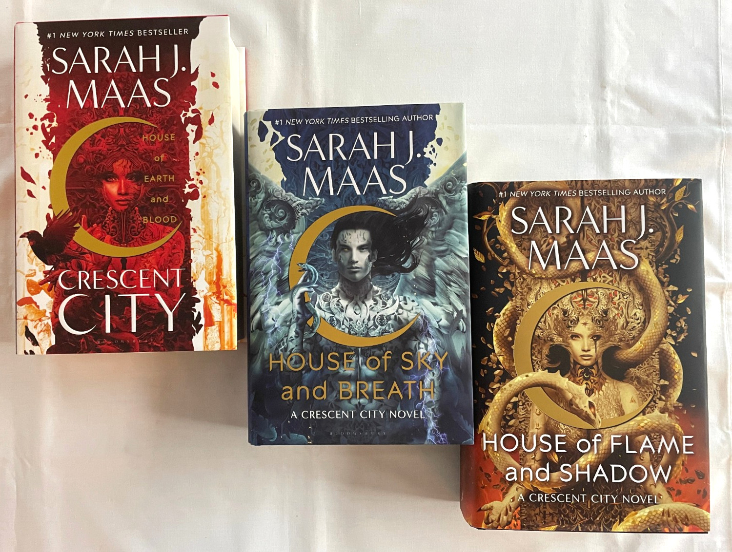 Crescent City Trilogy by Sarah J. Maas, Lot of 3 (Bloomsbury 2020s) HCDJ