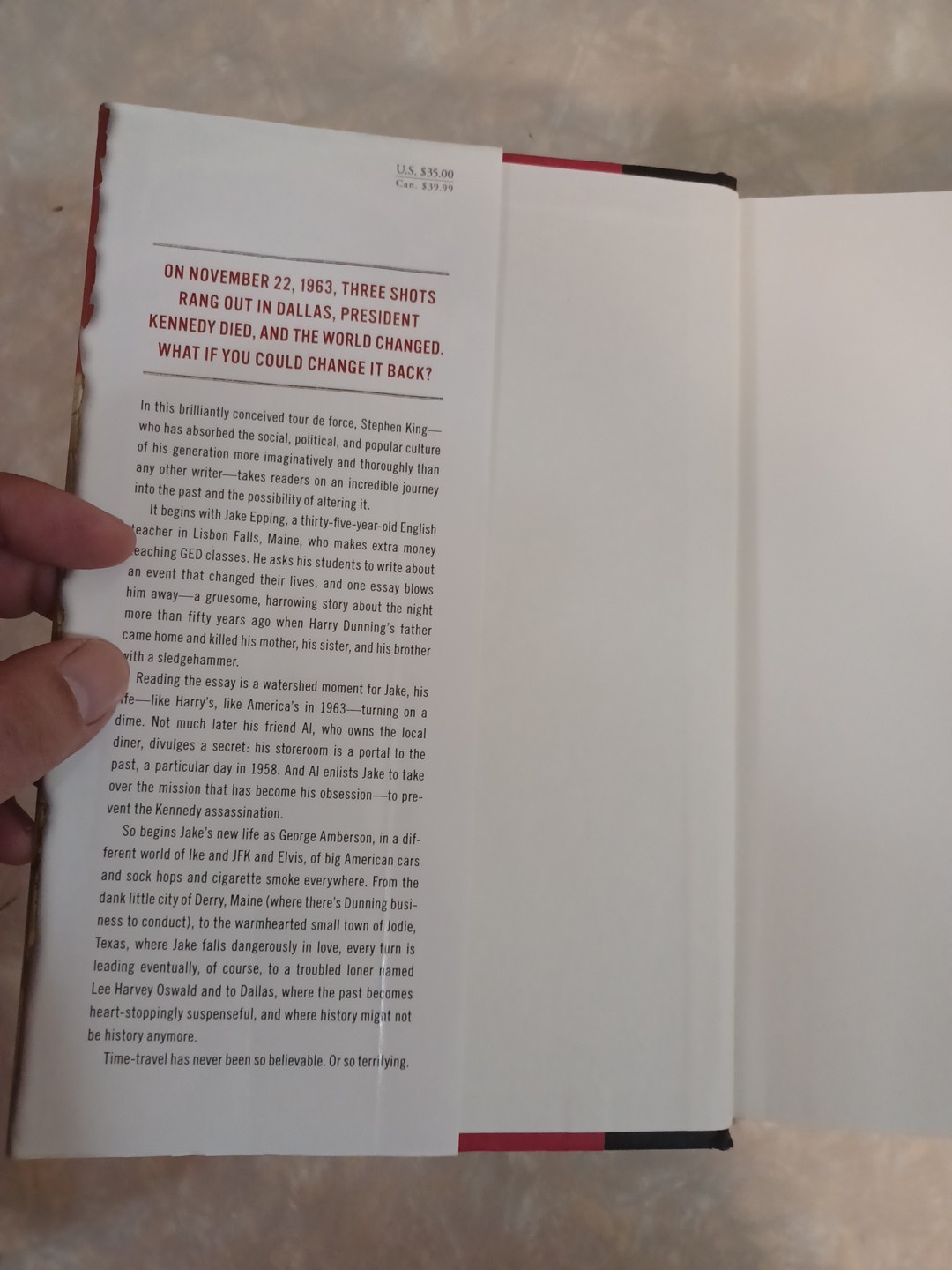 11/22/63 – Stephen King SIGNED HCDJ 1st Edition/1st Printing