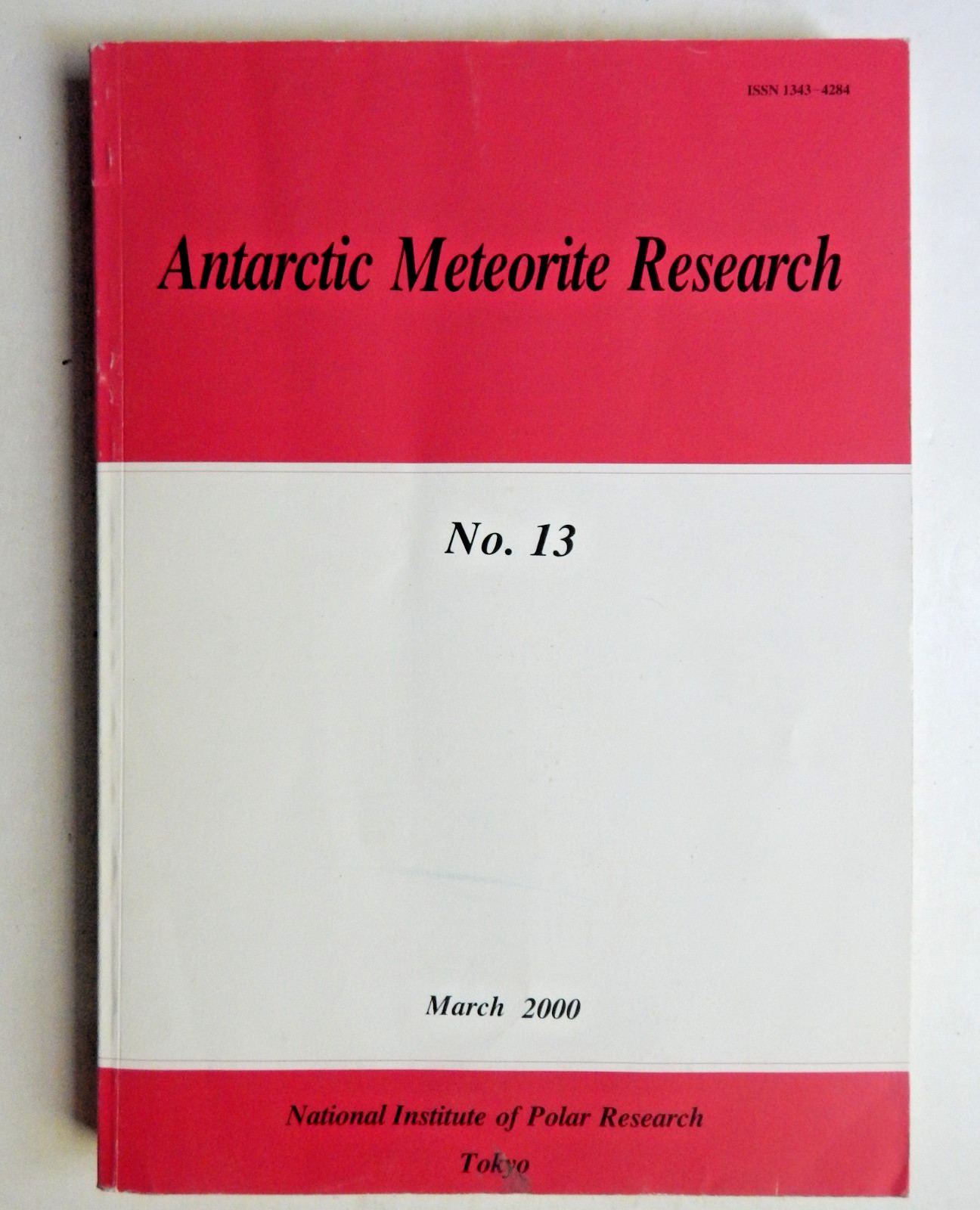 Antarctic Meteorite Research No. 13 Journal National Institute of Polar R. Japan