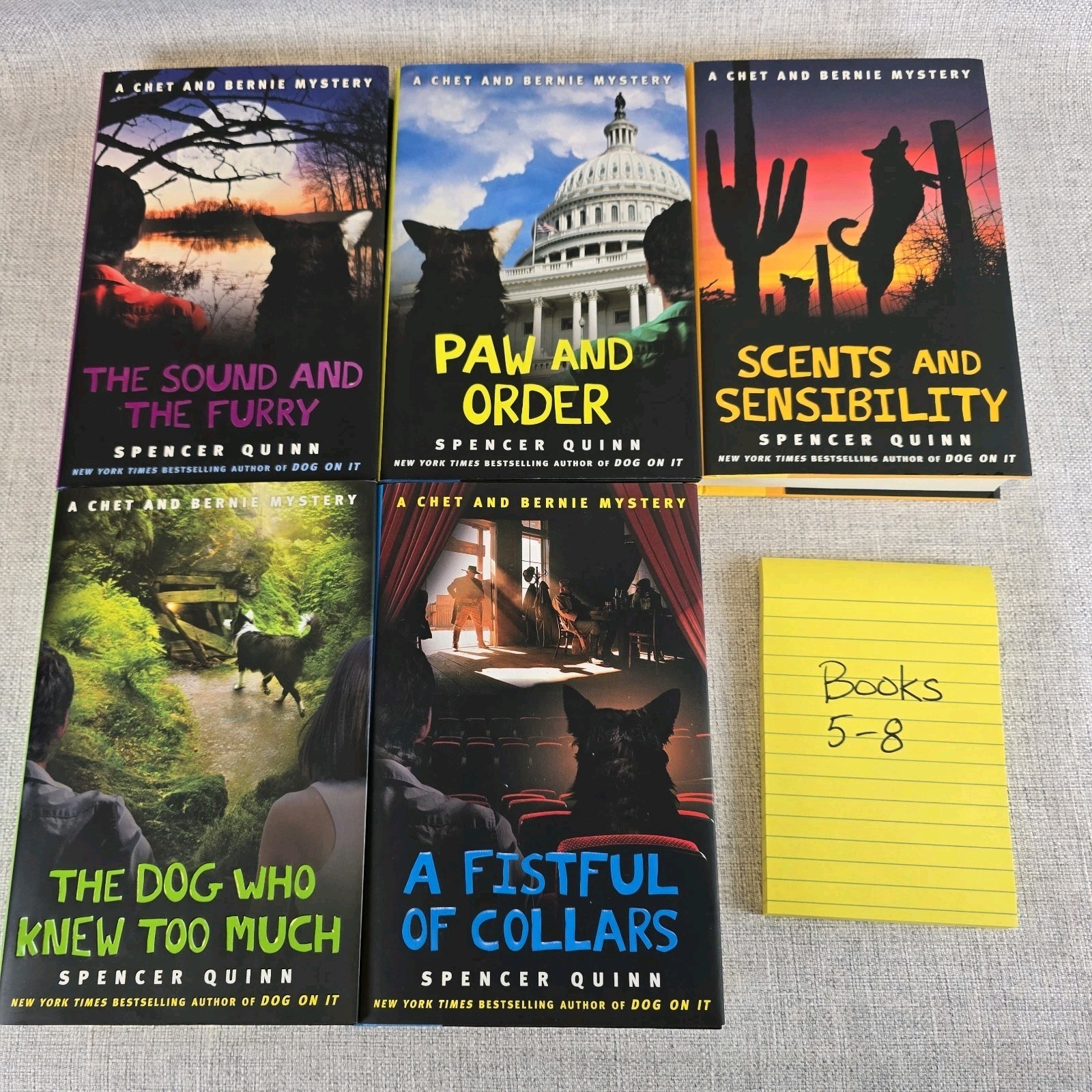 Chet & Bernie Mystery Series Books 5–8 Hardcover Lot – Spencer Quinn – EXC
