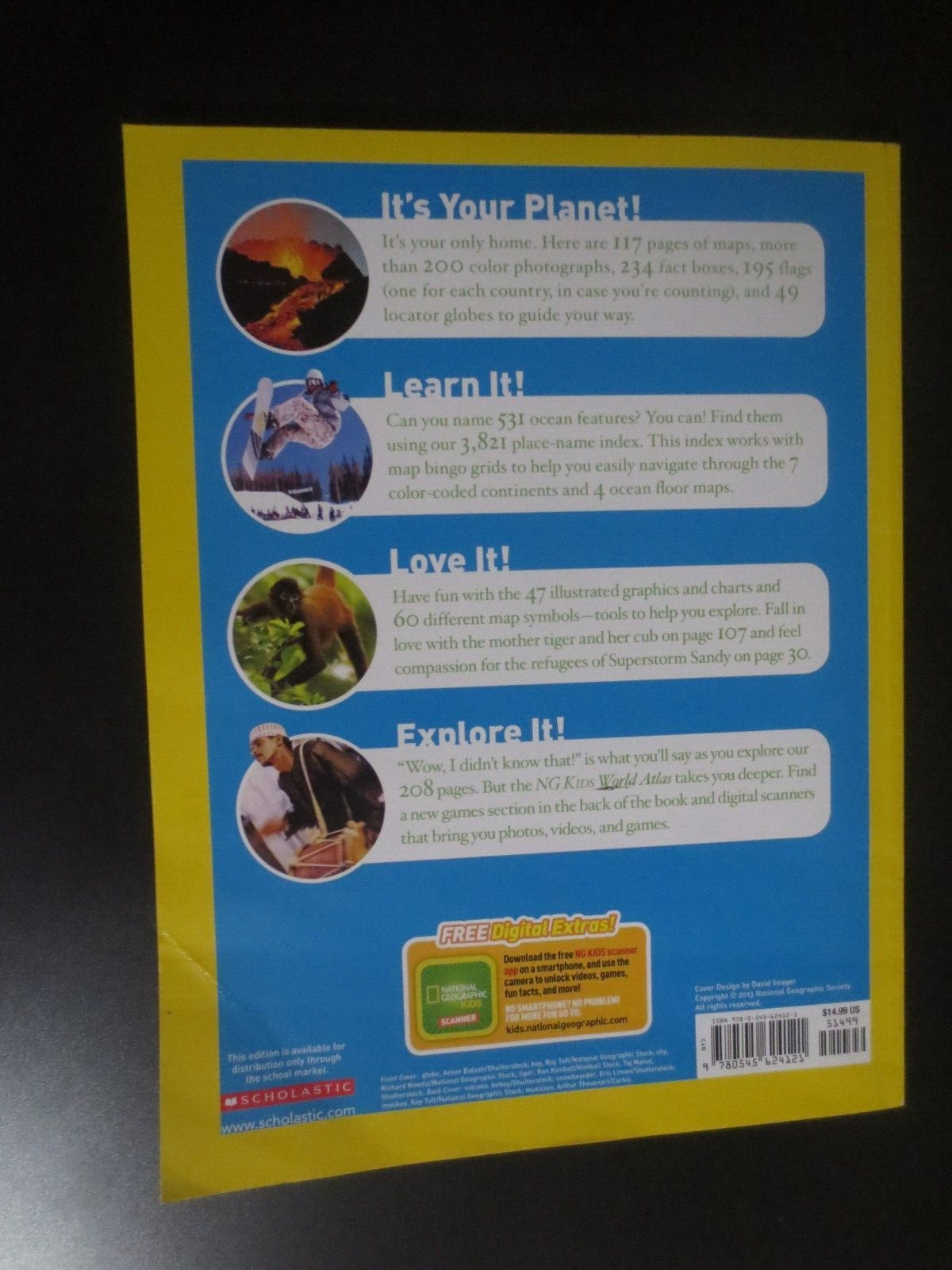National Geographic Kids World Atlas 4th Edition 207 Pages Paperback