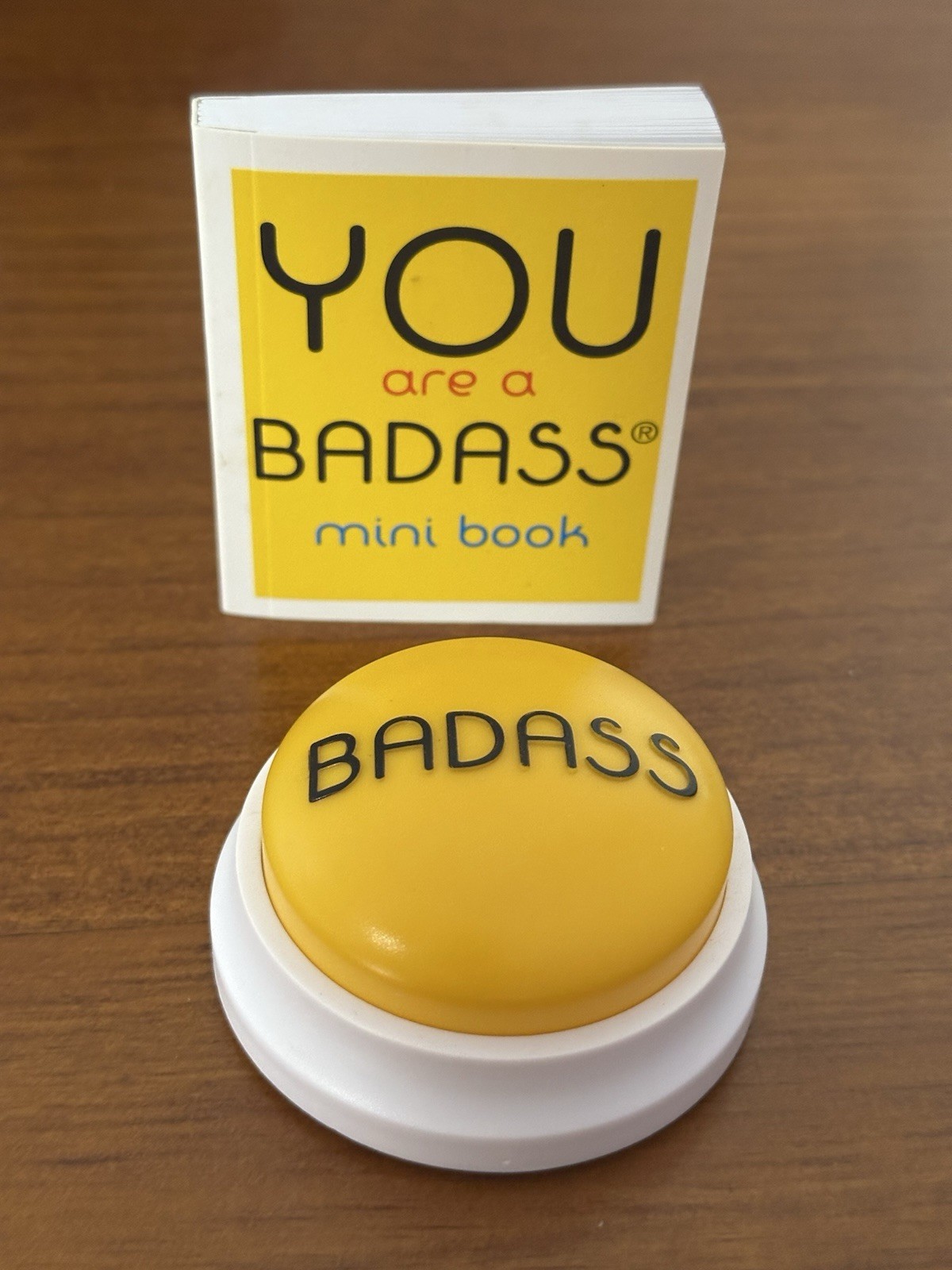 You are a BADASS – Jen Sincero – Talking Button and Mini Book