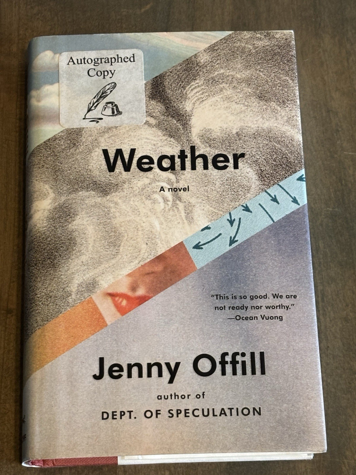 SIGNED Weather By Jenny Offill 1st Edition First Printing 2020 Hardcover
