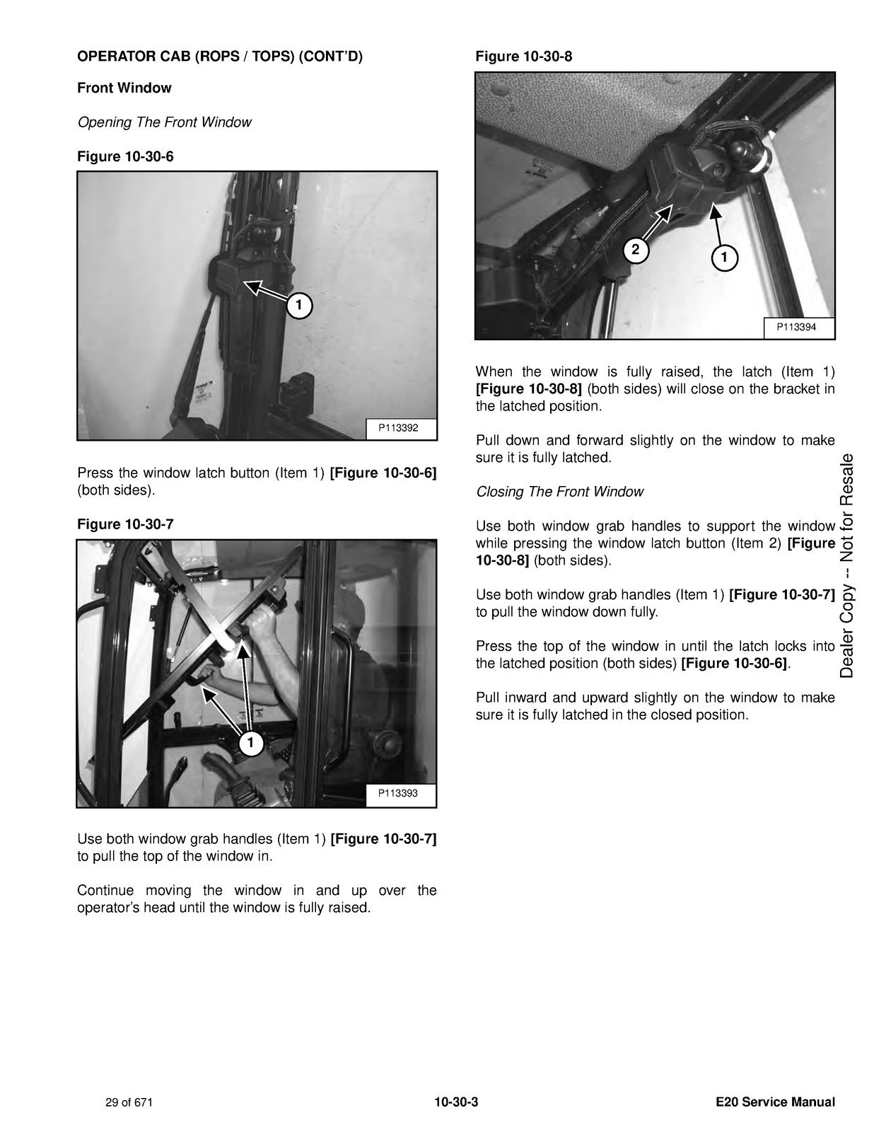 BOBCAT E20 Compact Excavator SN AWRH1101 and Up Service Manual , FOLDOUTS