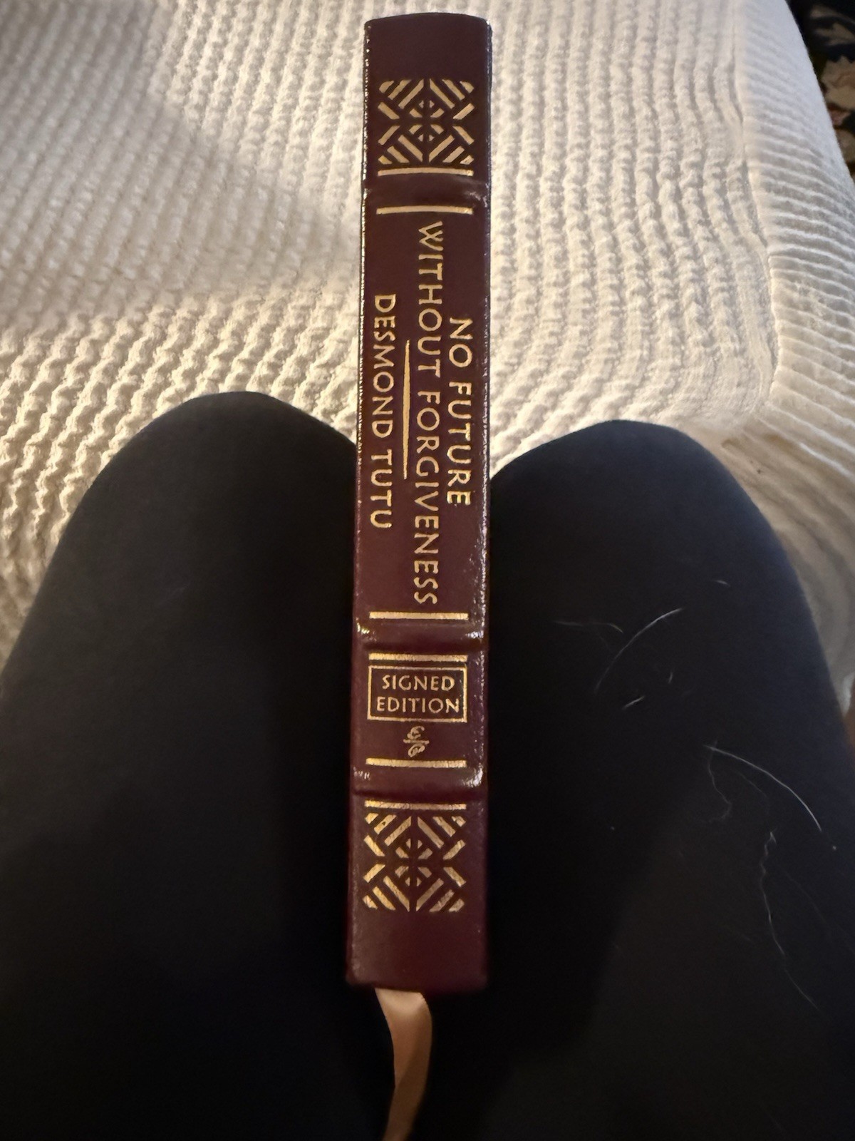 Easton Press Signed Leather Bound No Future Without Forgiveness Tutu