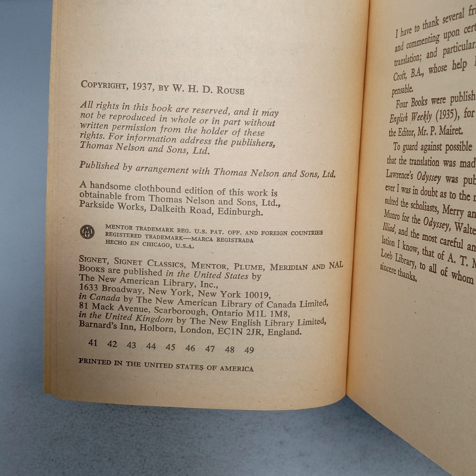 The Odyssey: New American Library Paperback by Homer