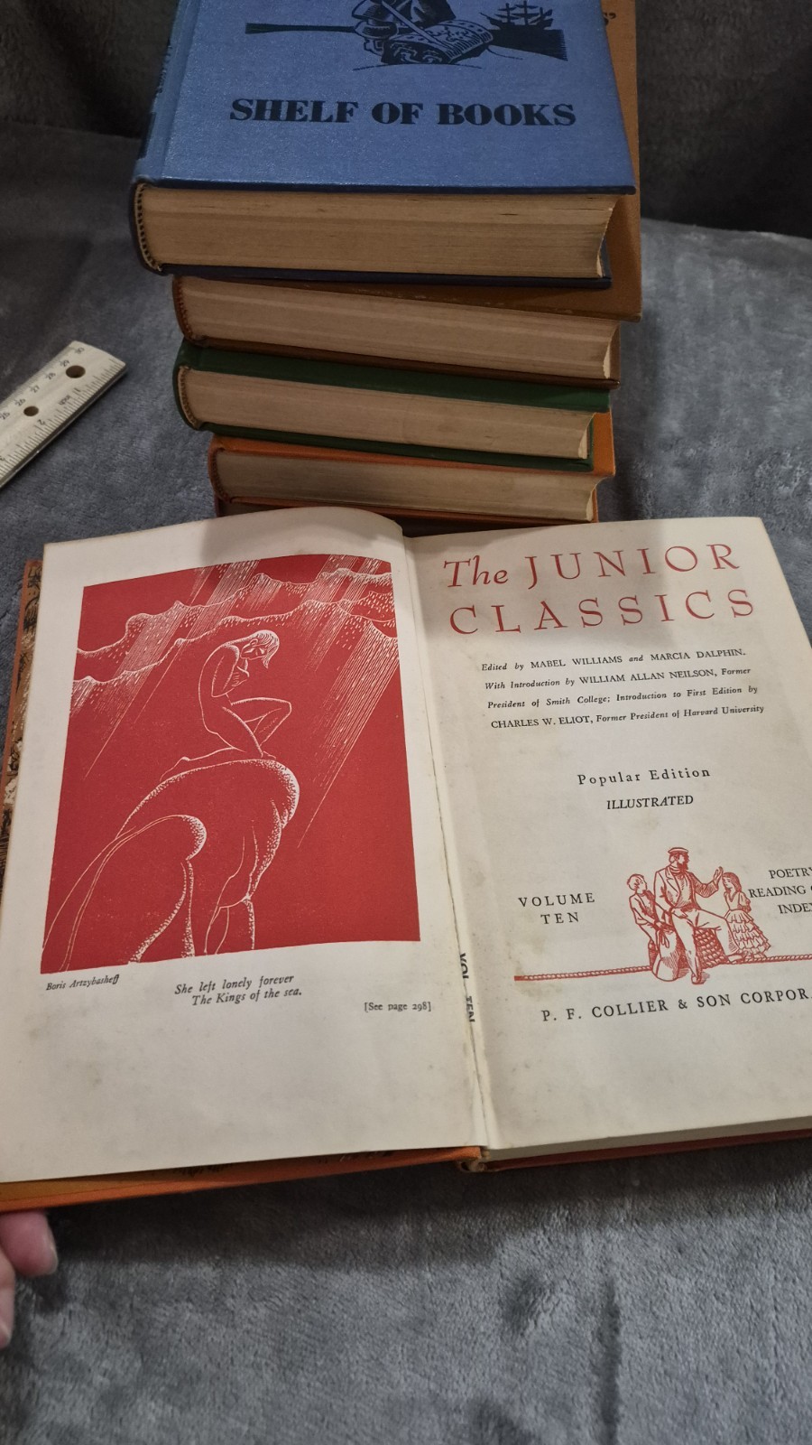 Collier’s The Junior Classics: The Young Folks Shelf of Books Set 6 Hardback OBO