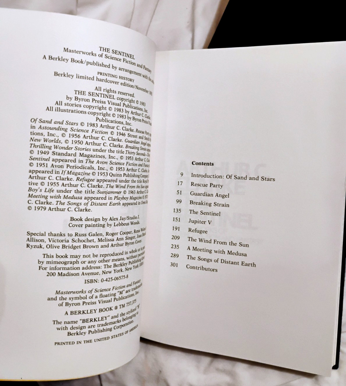 The SENTINEL ARTHUR C. CLARKE Signed Limited First Edition Scarce! 245/465