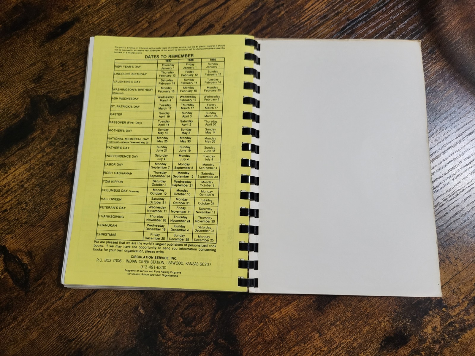 Cookbook Spiral Avalon United Methodist Church Albany Georgia recipe book 1985