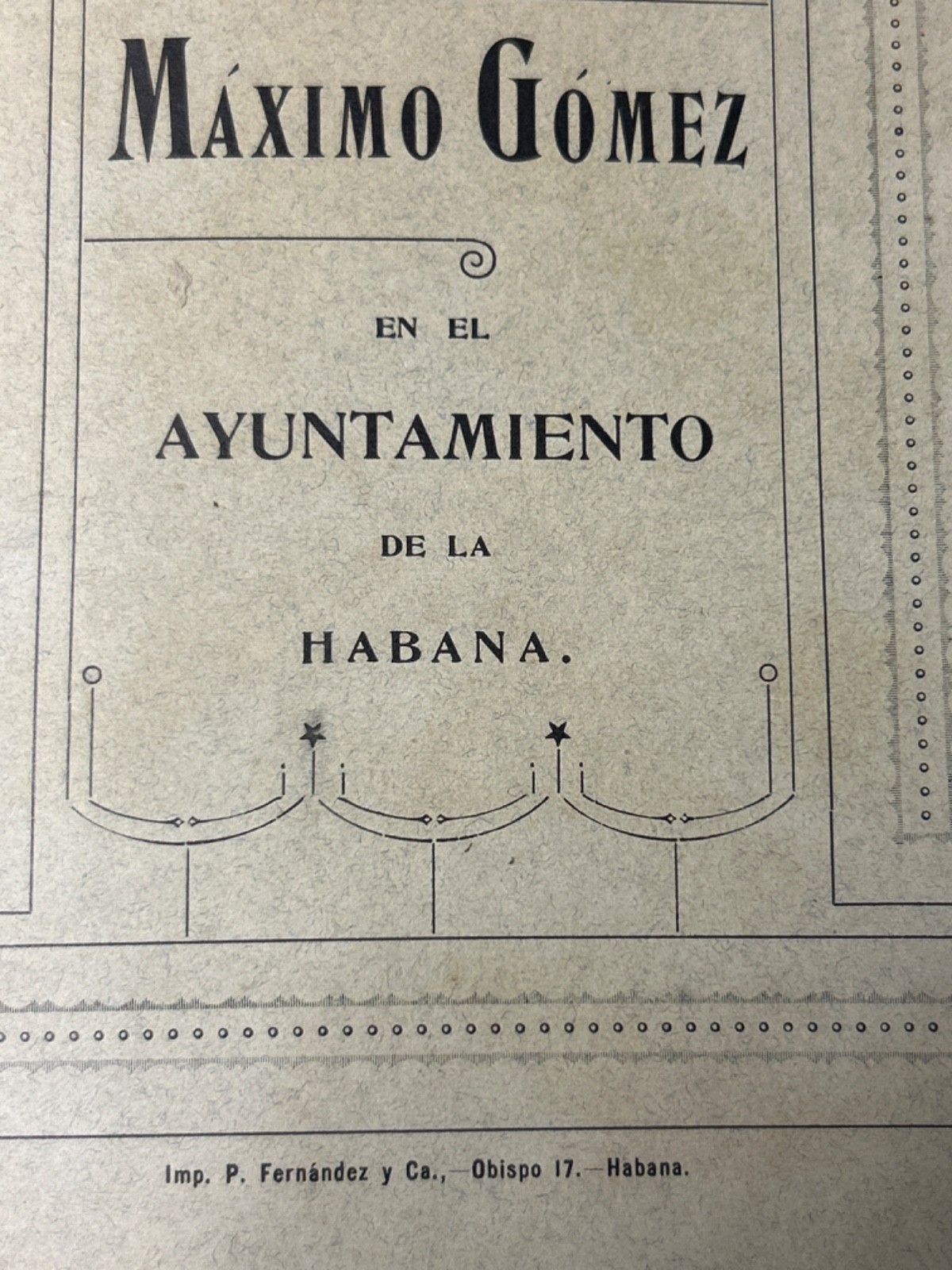 3 Rare Cuba Books Eulogy Maximo Gomez 1905 Hist. Guanabacoa 1887 Plantation 1884