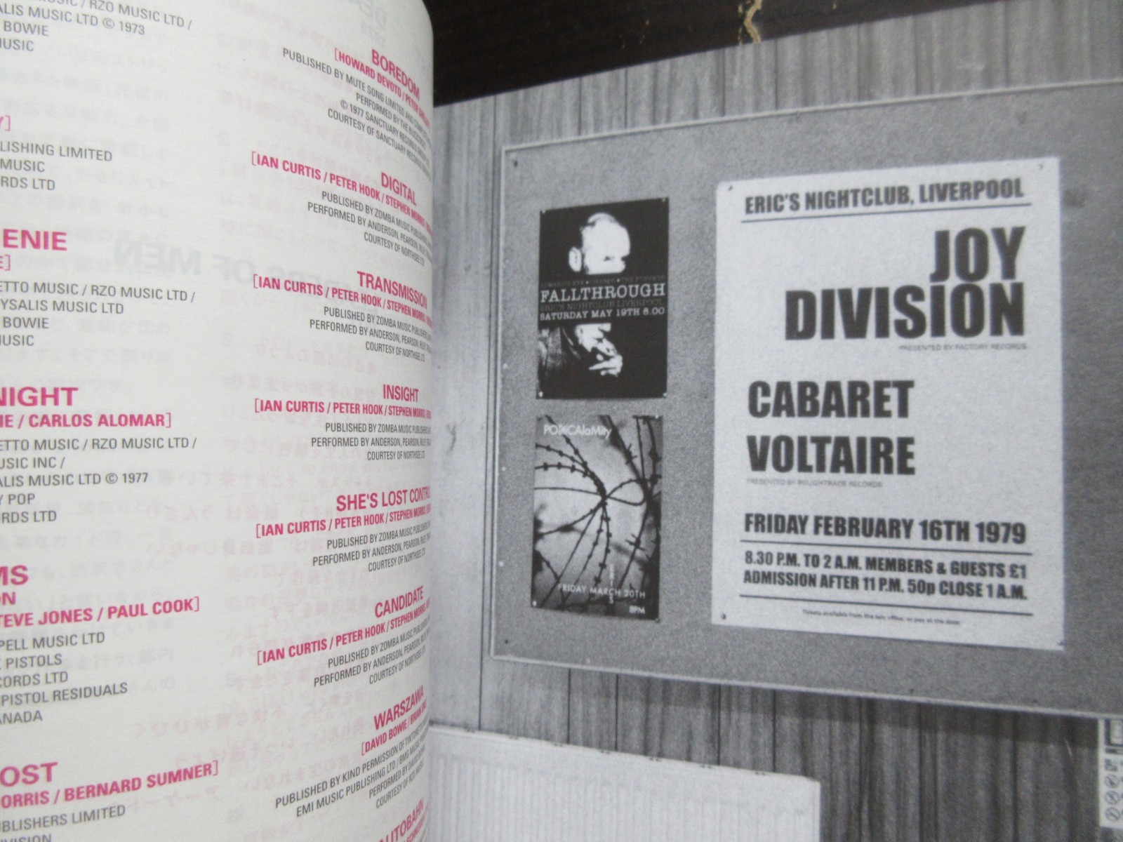 Anton Corbijn Film Control Japan Program Book Promo Flyer Joy Division New Order