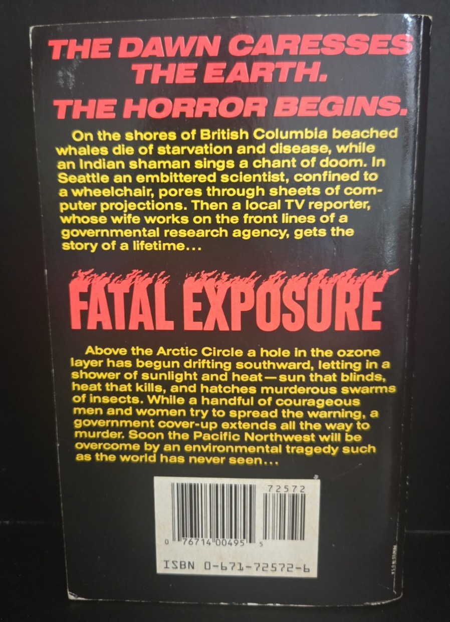 FATAL EXPOSURE Michael Tobias POCKET BOOKS 1991 1st Print PB