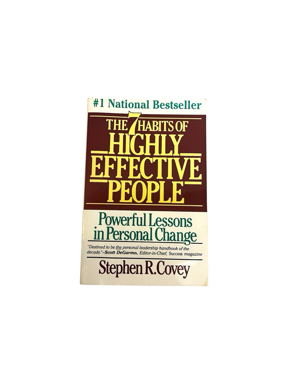 The 7 Habits of Highly Effective People Stephen R. Covey 1990 Signed Copy