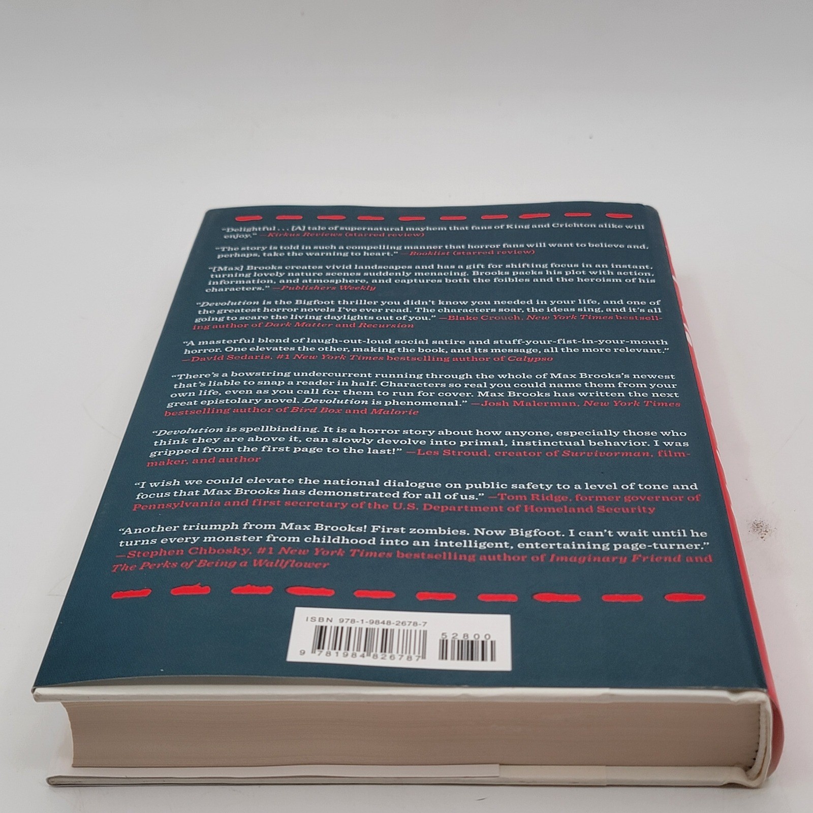Max Brooks Devolution Hardcover Signed Copy Firsthand Account Sasquatch