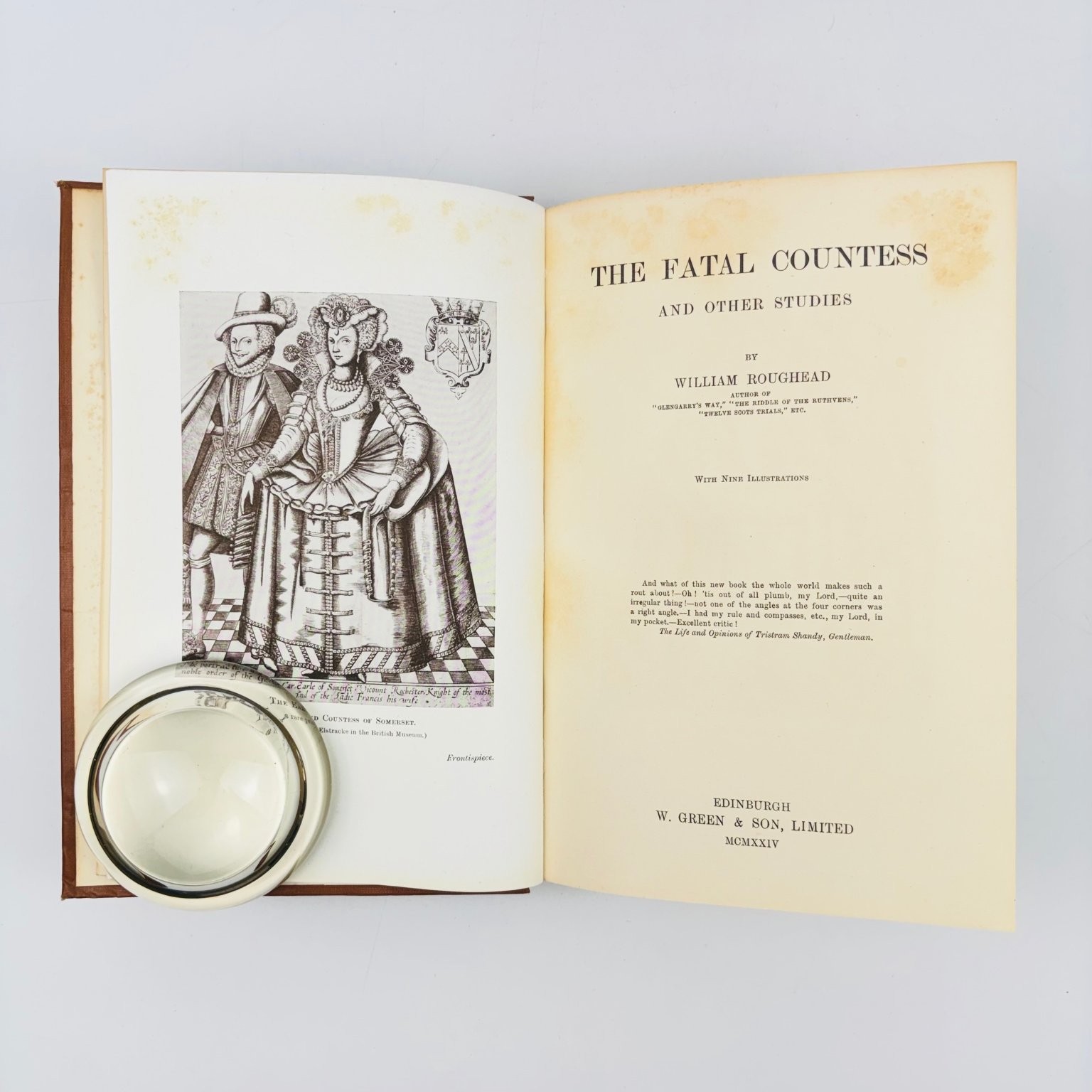 The Fatal Countess & Other Studies William Roughead 1924 1st Edition True Crime