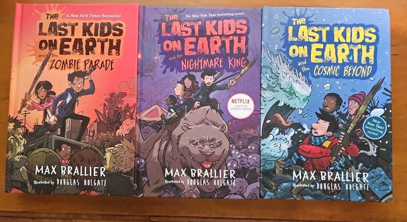 Last Kids on Earth Hardcover Lot 3 Books Max Brallier Books 2 3 4