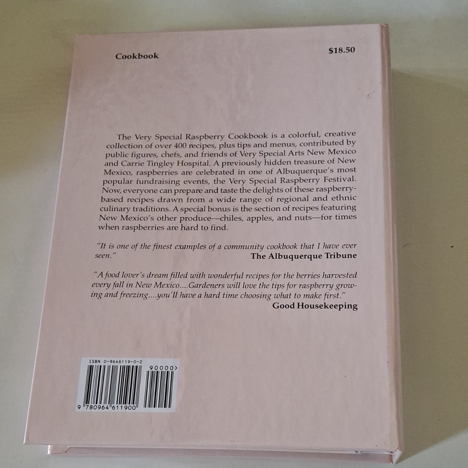 The Very Special Raspberry Cookbook Spiral Bound 1st Printing 1993