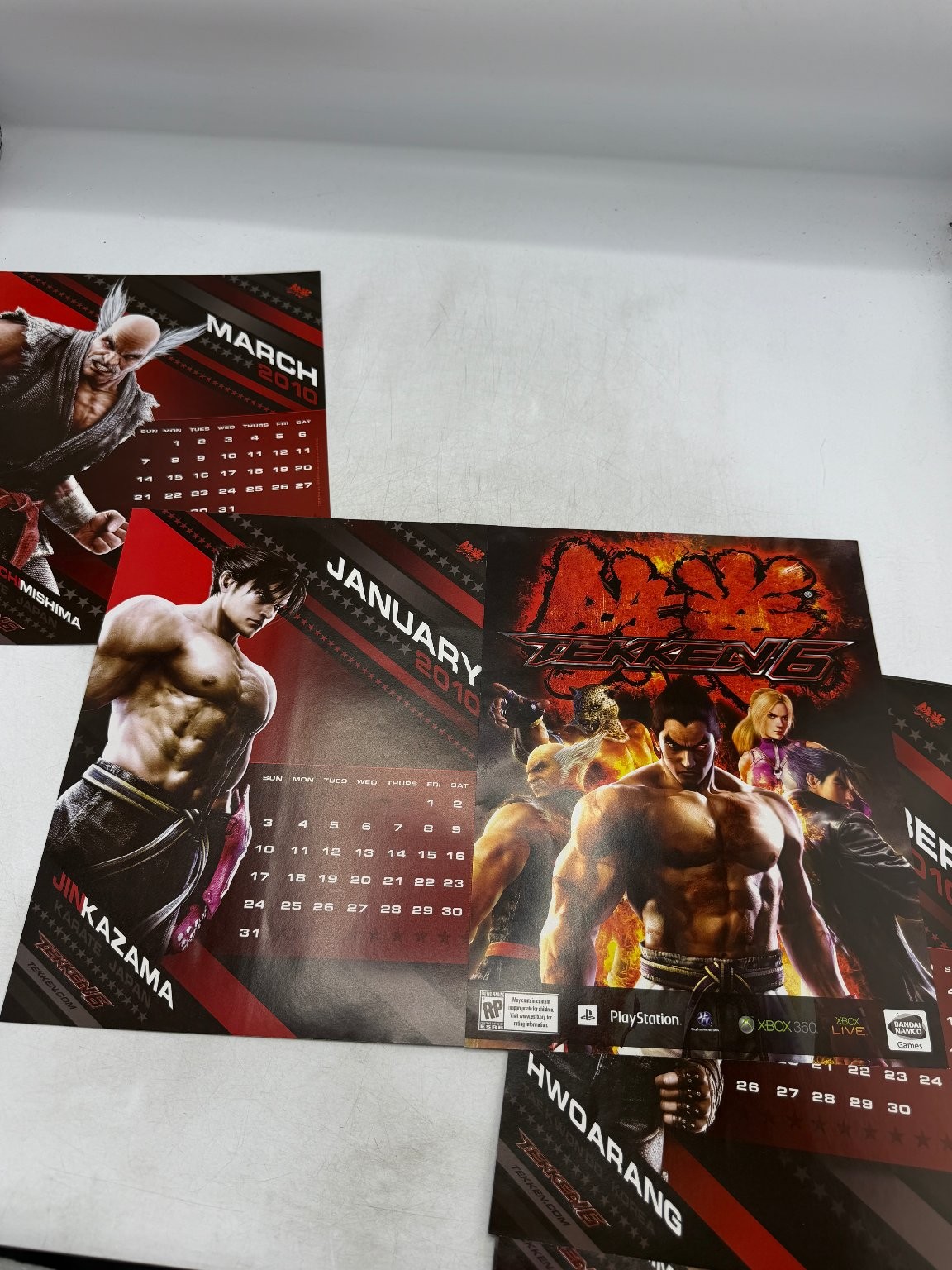 Tekken 6 Limited Edition Premium Gift Calendar 2009-2010 Bandai Namco