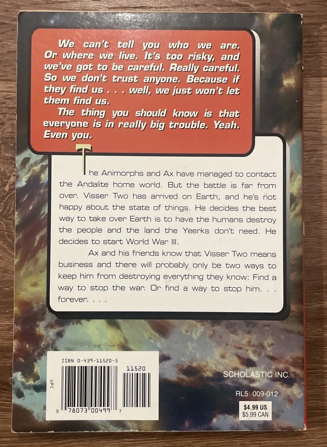 Animorphs #46: The Deception K.A. Applegate 1st Print First Edition