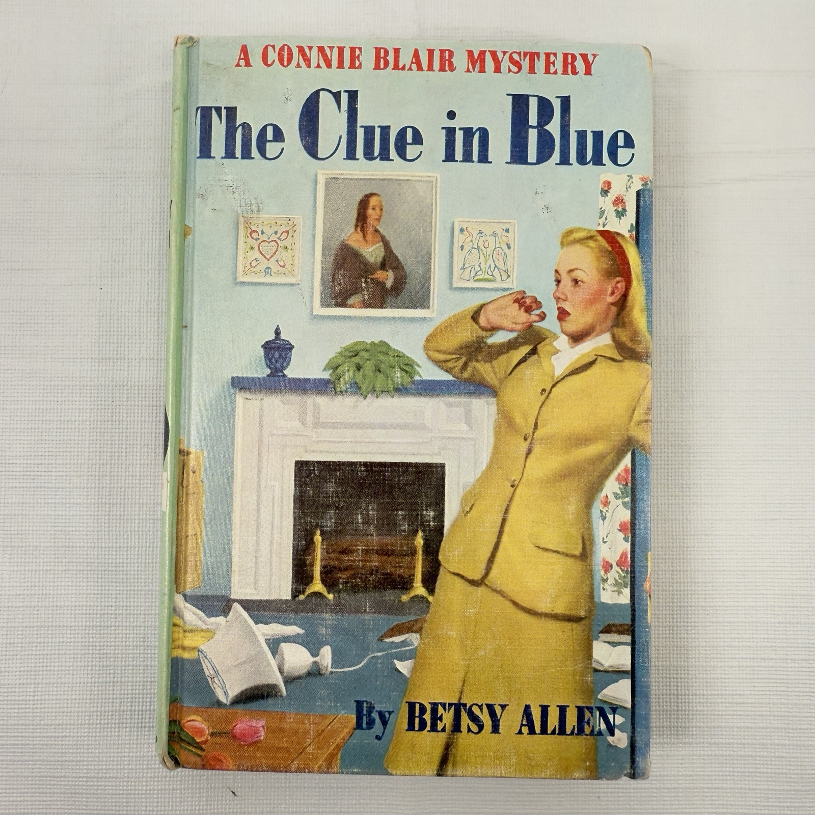The Clue in Blue – A Connie Blair Mystery by Betsy Allen Hardcover Book 1948