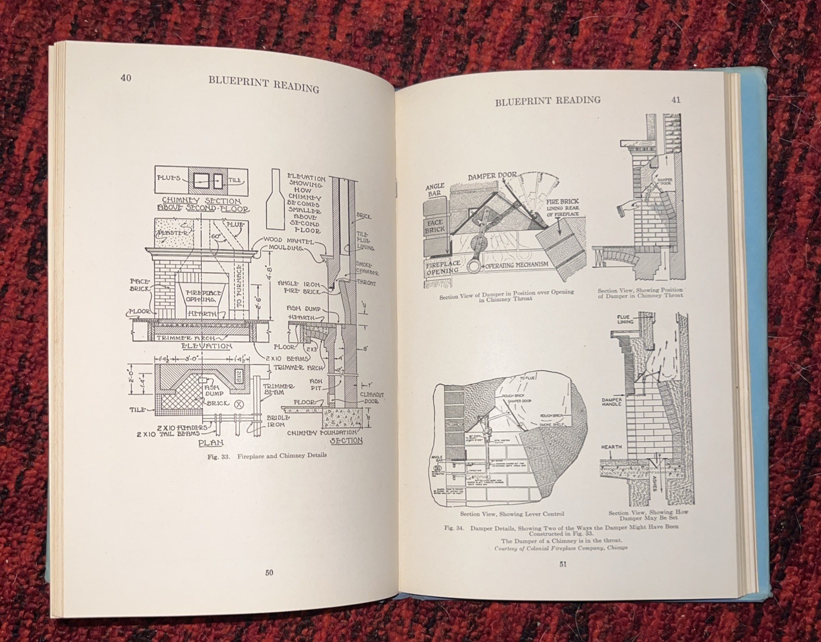 Building Trades Blueprint Reading Dalzell 1951 Revised Illustrated ATS
