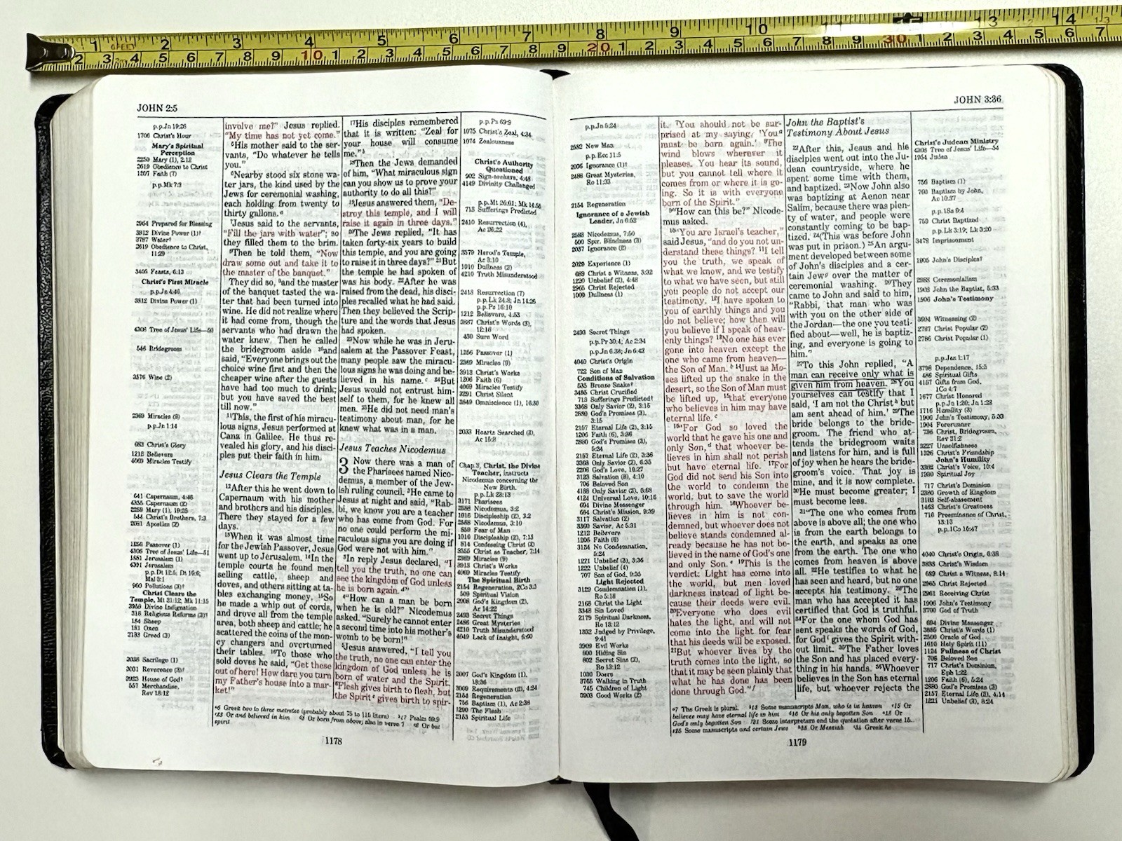 Thompson Chain Reference Bible NIV 1984 Black Leather Kirkbride 1990 Red Letter
