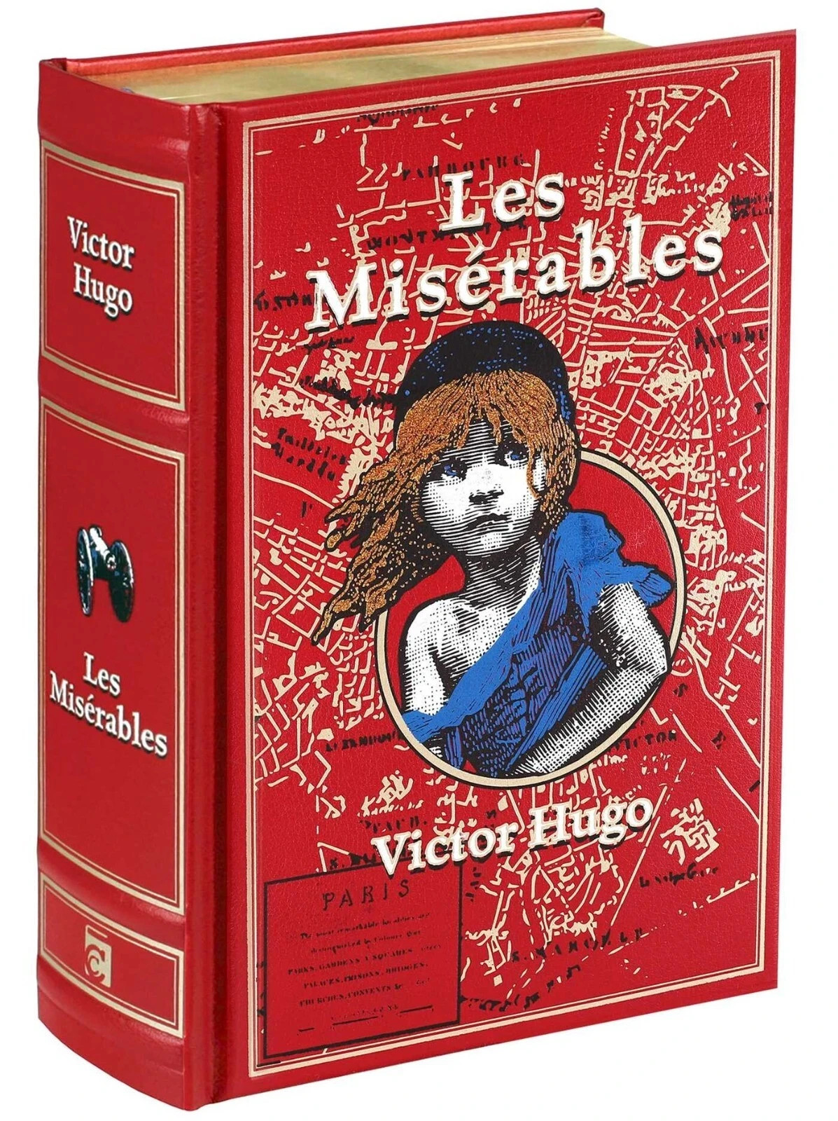 LES MISERABLES Victor Hugo Deluxe Leather Bound Collectible Special Edition Book