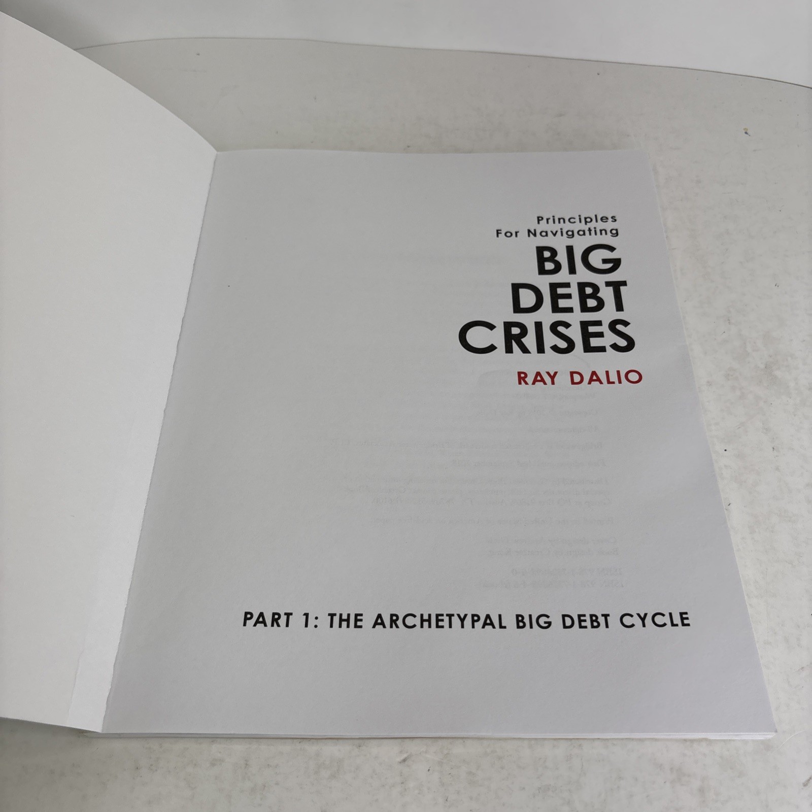 Big Debt Crises (All 3 books)- paperback Dalio, Ray