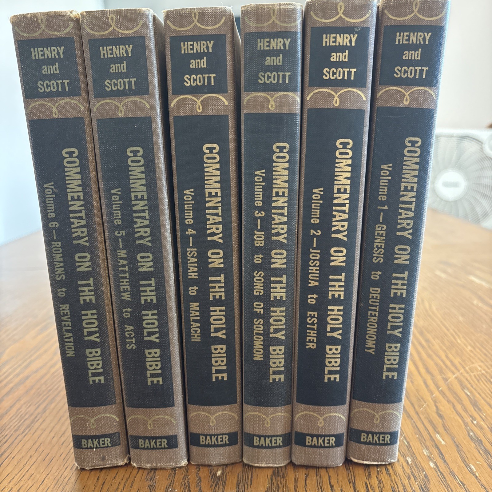 Commentary On The Holy Bible 6 Vol Set By Henry & Scott HB