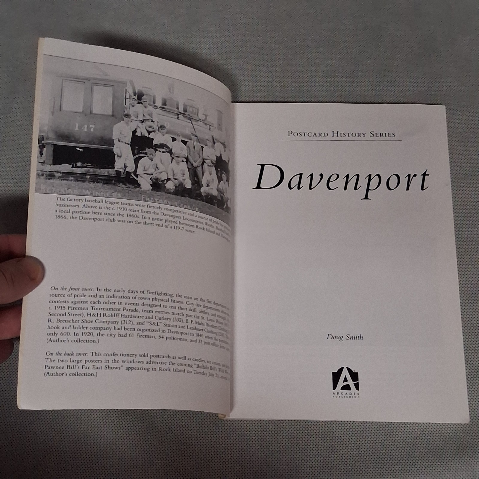 Davenport (IA) Postcard History Series Book by Doug Smith Paperback 127 Pages