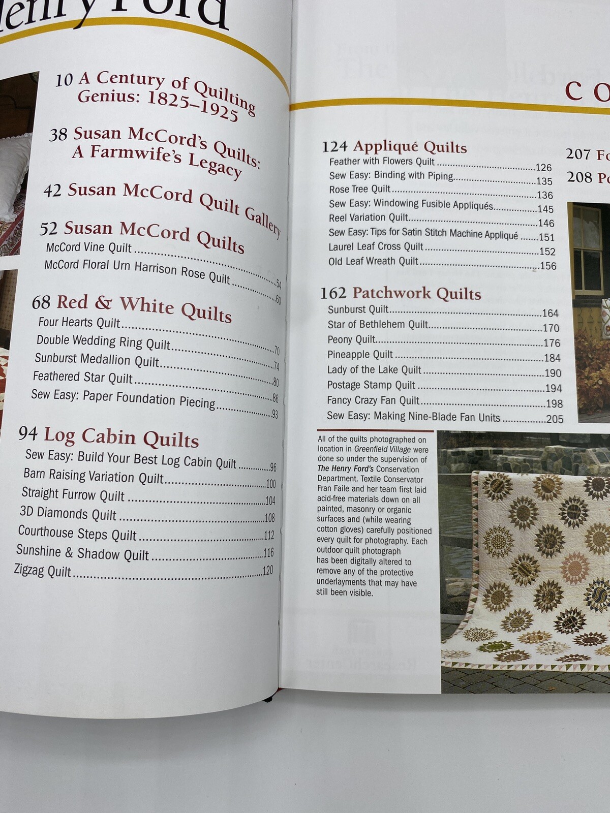 QUILTS From The Henry Ford Fons Porter Hardback Excellent! American Quilting