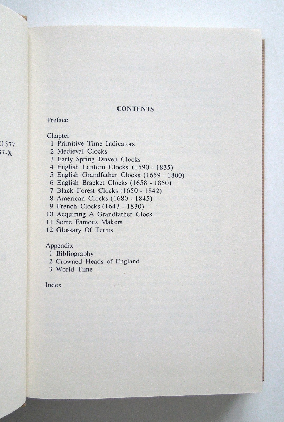 Collecting and Identifying Old Clocks – H.G. Harris, 1977 hc, Emerson Books Inc.