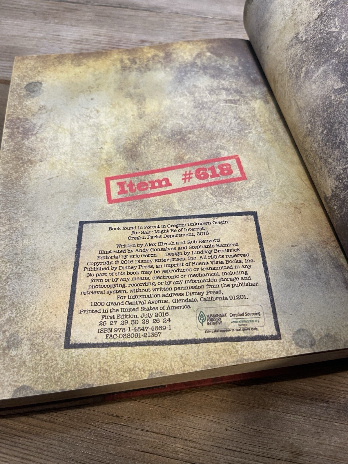 “Gravity Falls Journal 3” First Edition HCDJ Alex Hirsch & Rob Renzetti (2016)