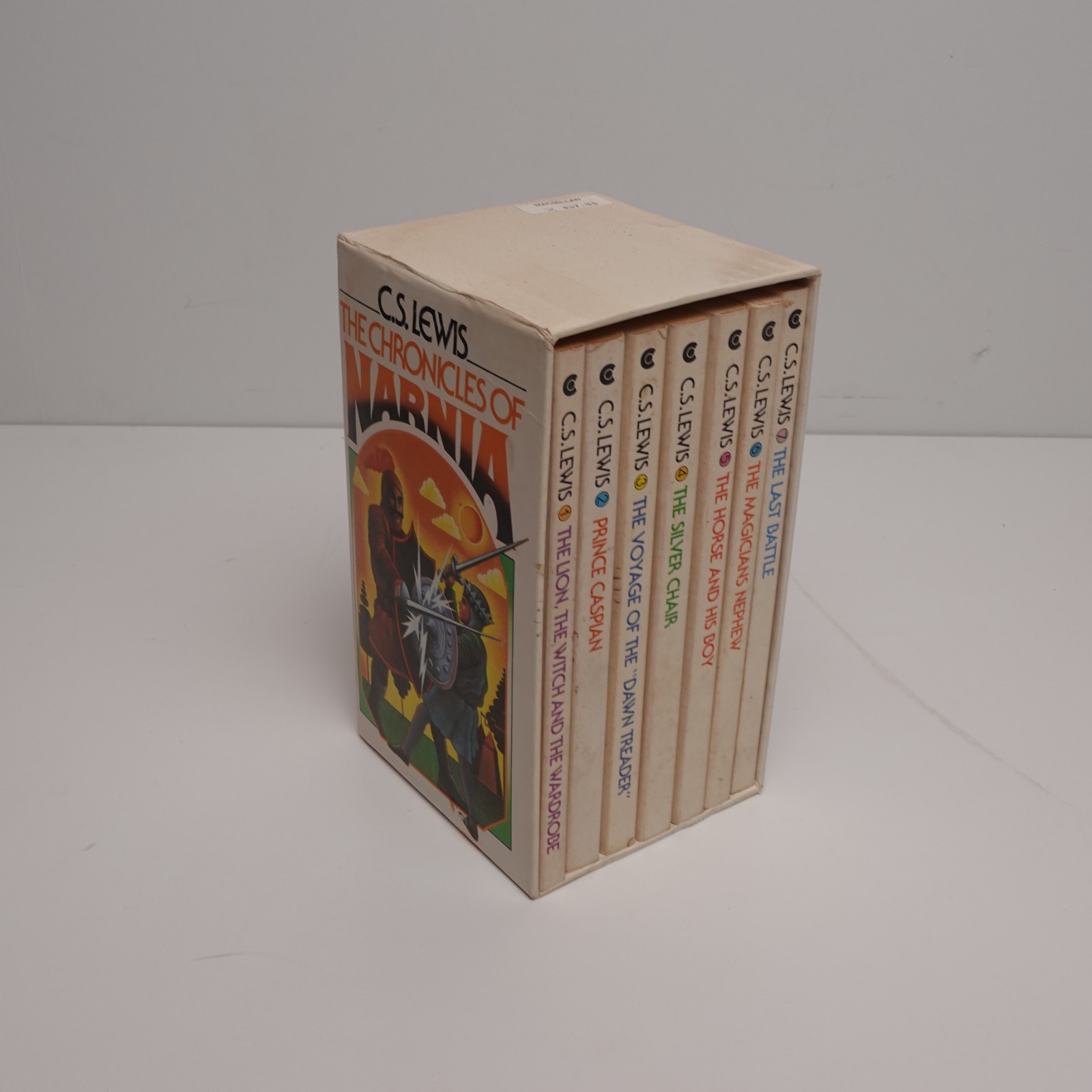 Vtg 1970’s The Chronicles of Narnia 7-Book Box Set C.S. Lewis Collier/Macmillian