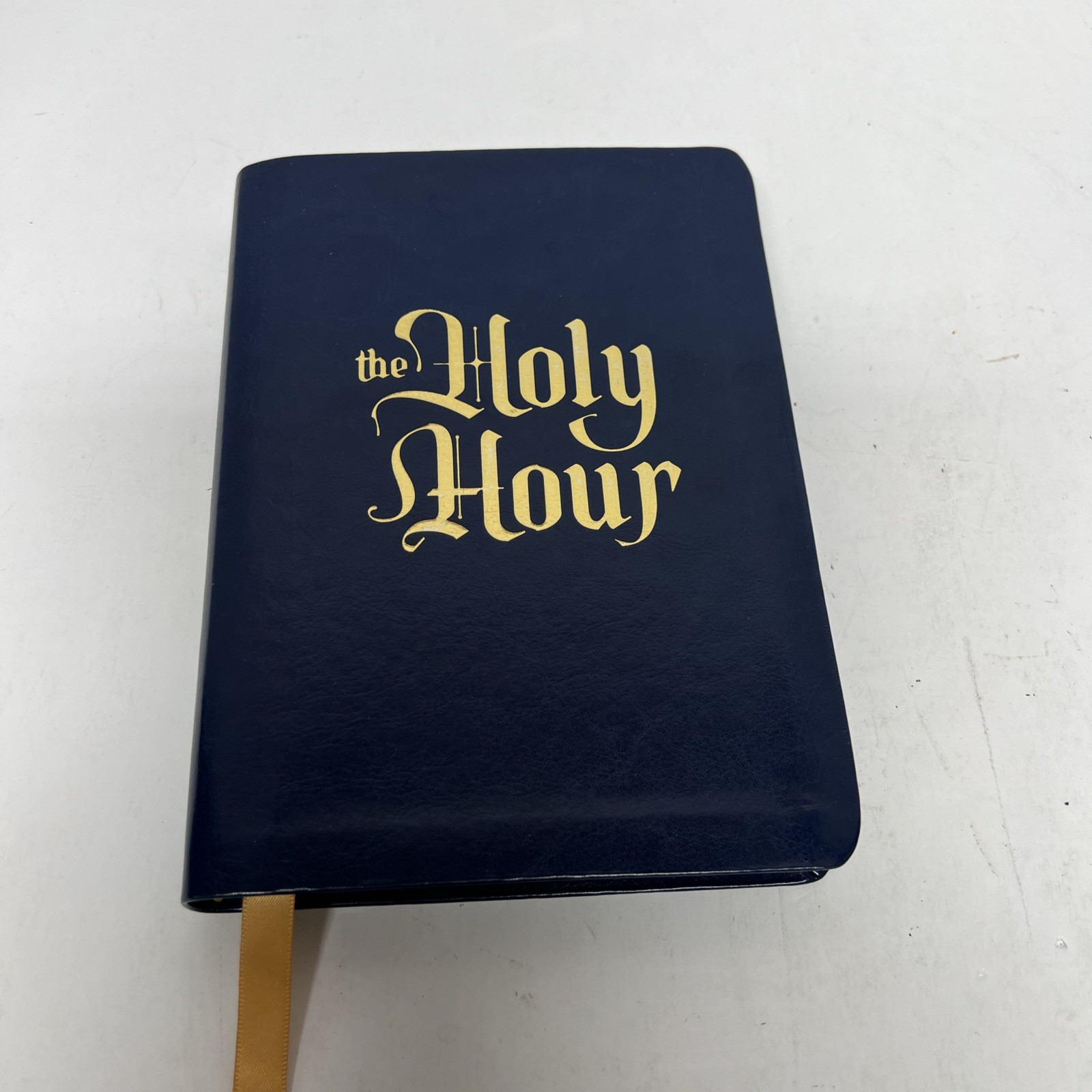 The Holy Hour Meditations For Eucharist Adoration Navy Blue Leather/Gold 2022