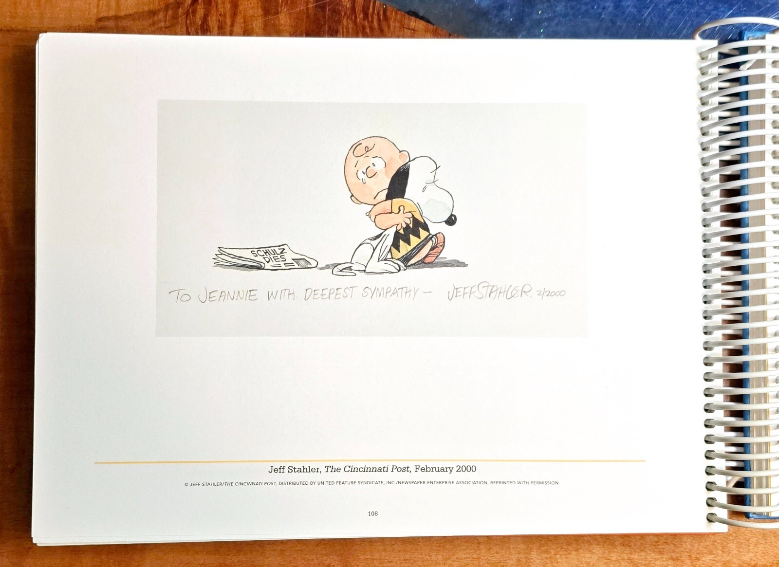 TRIBUTE TO SPARKY: Cartoonists honor Charles Schulz – FREE SHIPPING (I4-27)