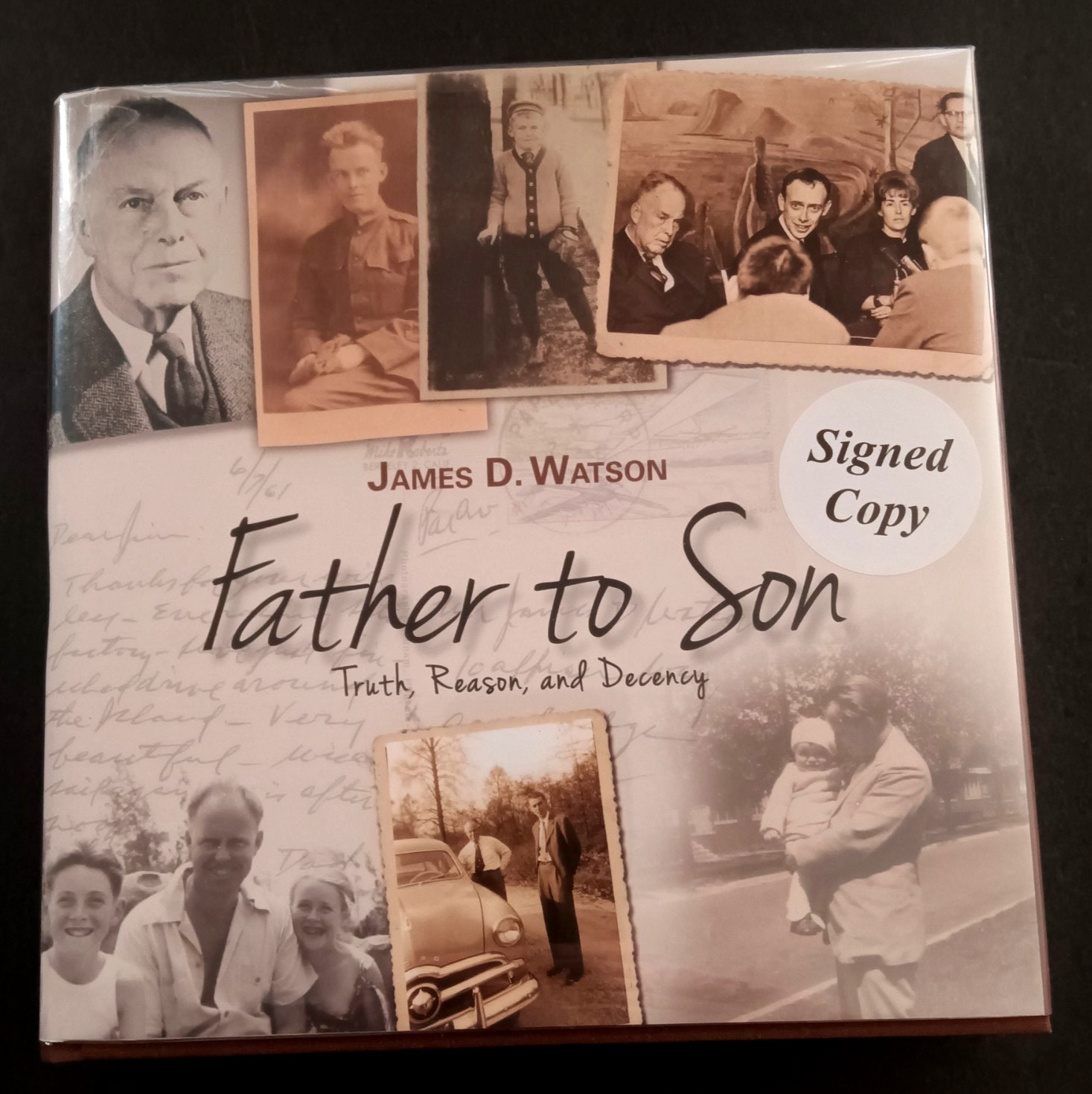 James D Watson – Father To Son SIGNED / AUTO HB Book – BECKETT AUTHENTICATED