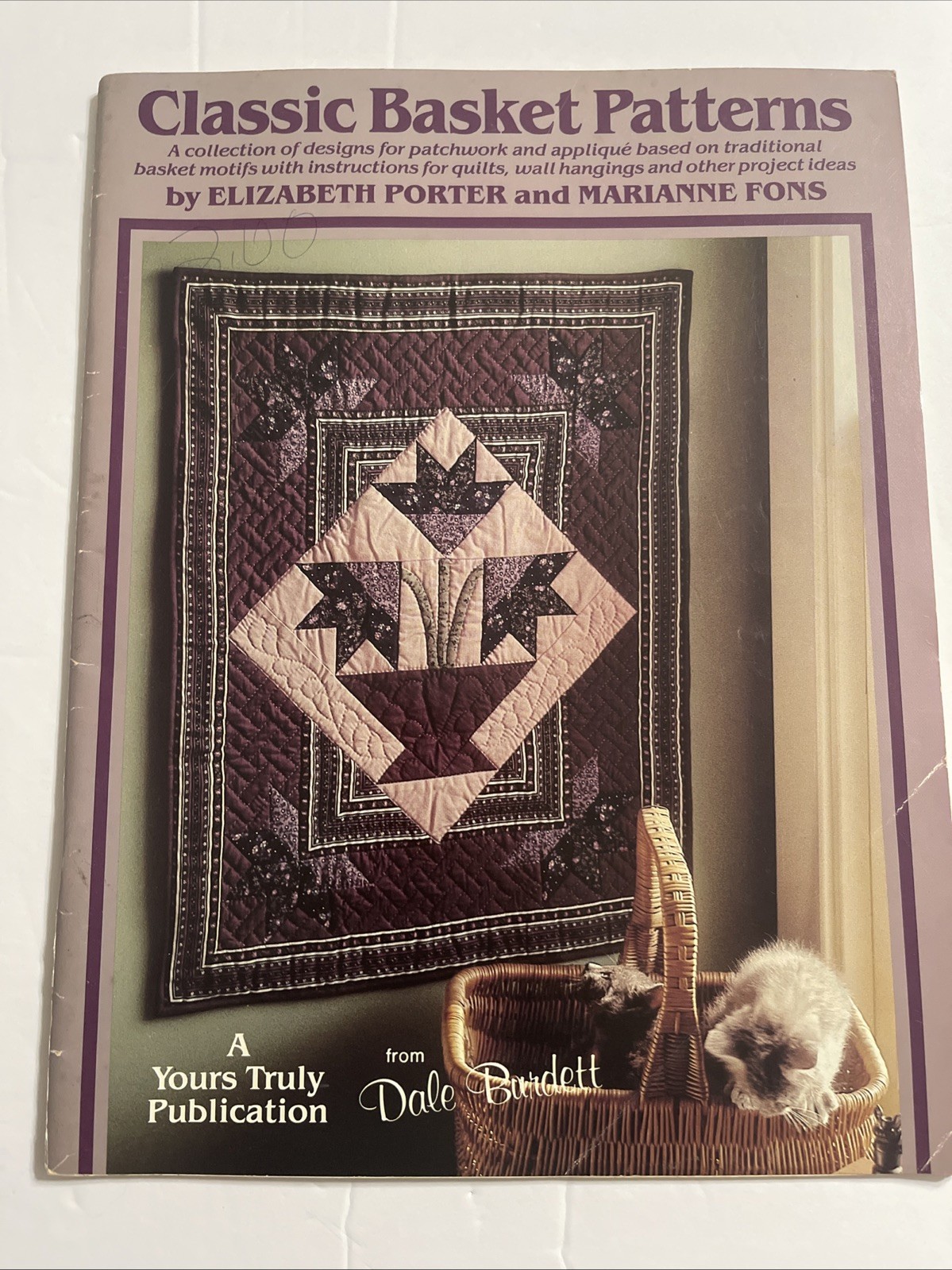 Classic Basket Patterns Quilt Book Elizabeth Porter Marianne Fons 1984