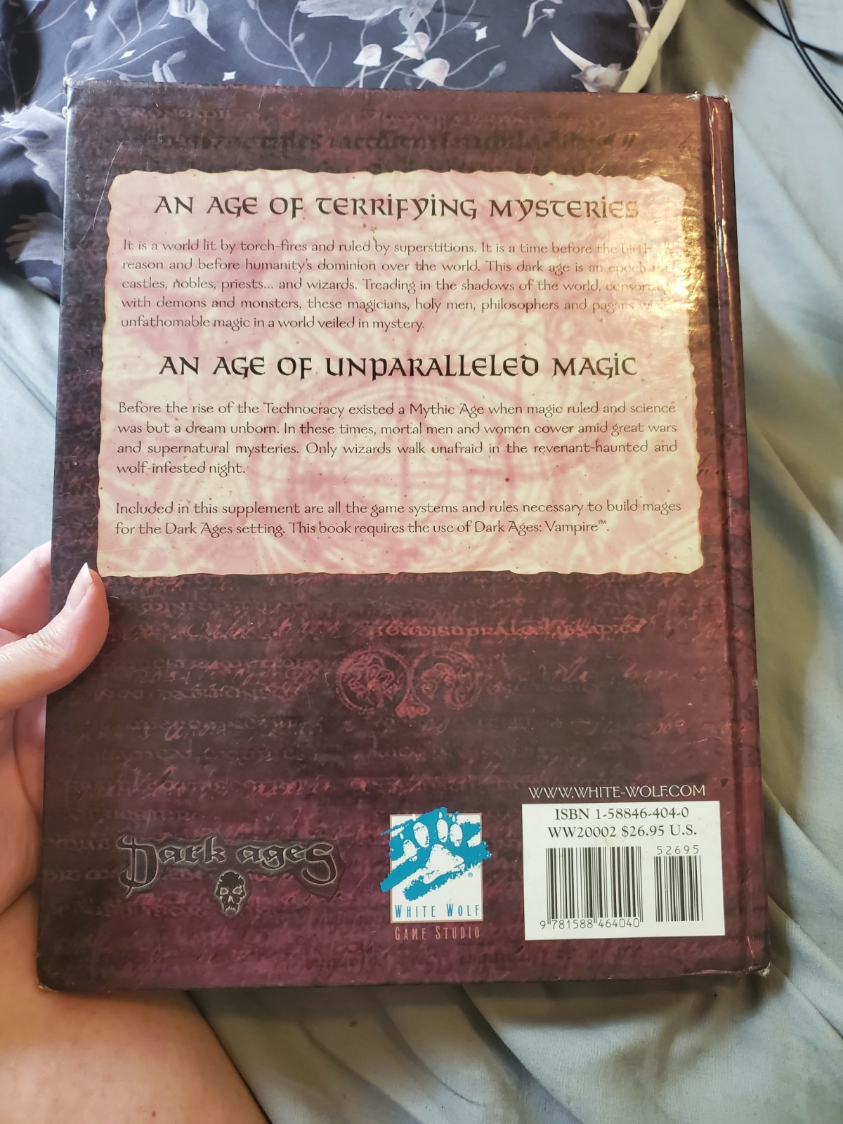Dark Ages Mage FIRST PRINTING HARDCOVER VG INC 2 FREE DVDS!