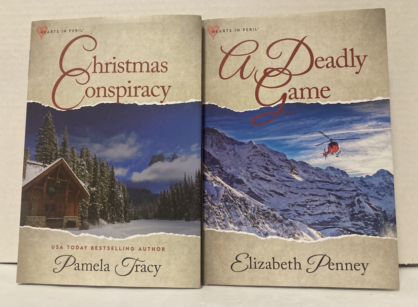 2 Annie’s Mysteries Series HEARTS IN PERIL HardCover DJ Fiction Books 2023