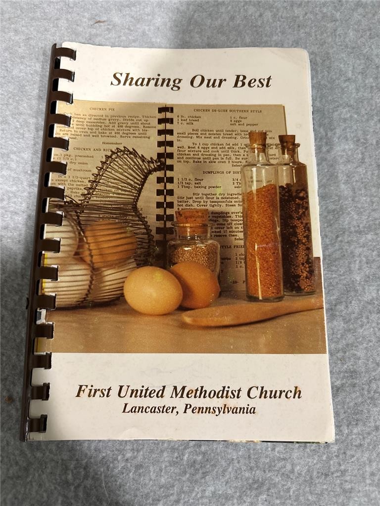 1978 Sharing Our Best First United Methodist Church Lancaster PA Cookbook