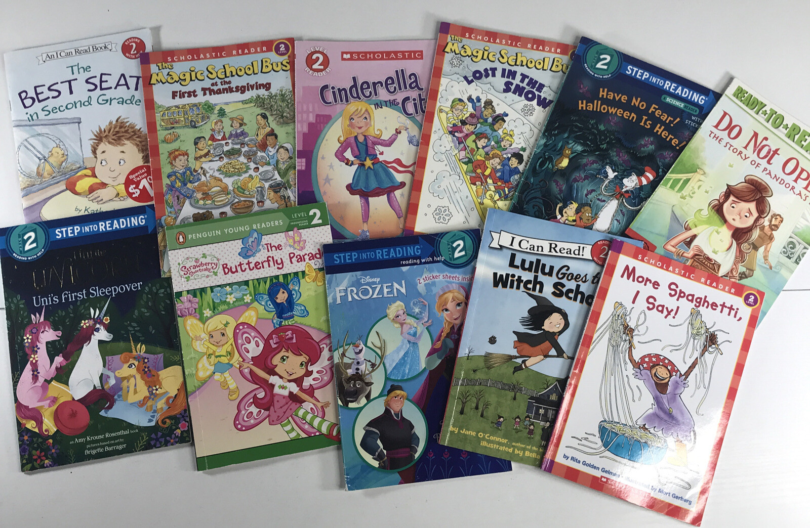Random Lot of 10 Level 2 Step Into Reading | I Can Read | Learn To Read FOR GIRL