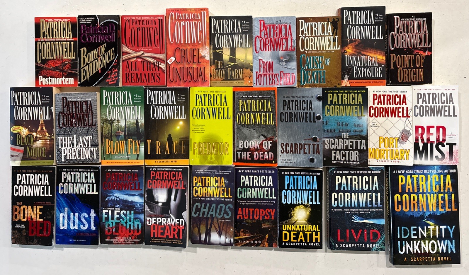 Complete Series Set KAY SCARPETTA Books 1-28 By Patricia Cornwell Lot Prime TV