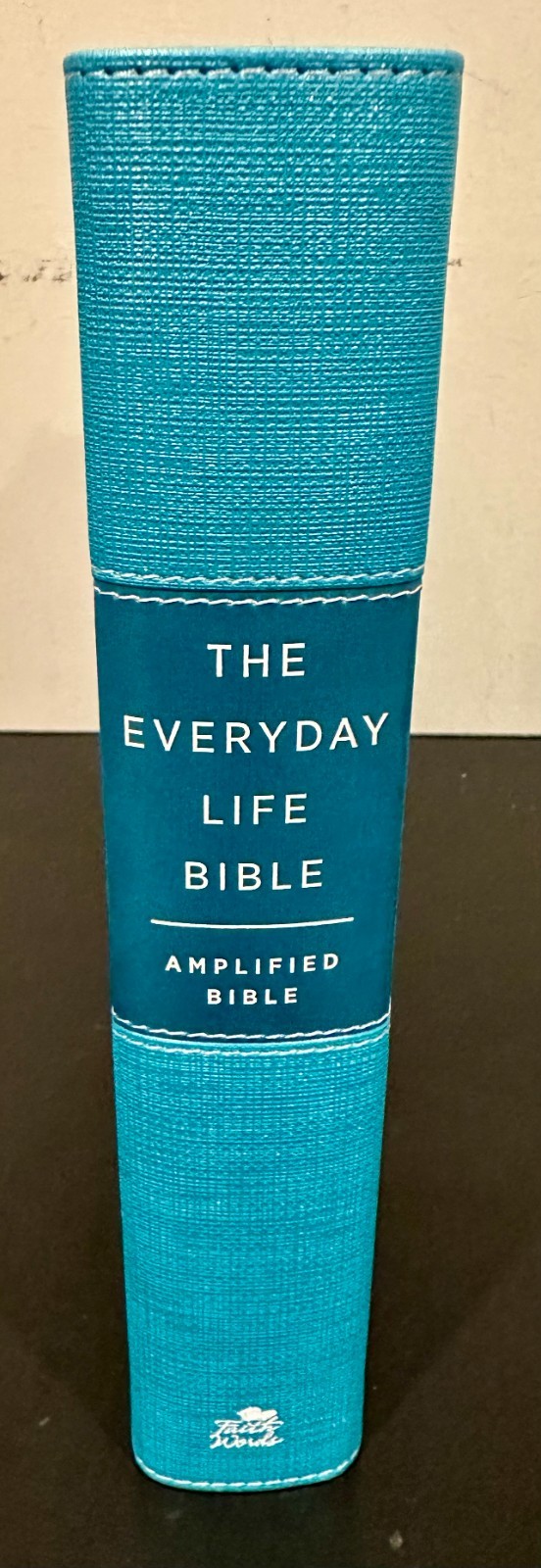 The Everyday Life Bible Teal LeatherLuxe Amplified Bible Joyce Meyer w/ Box