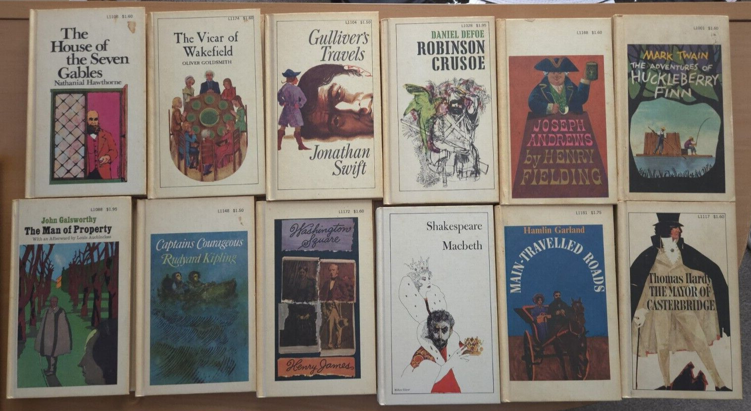 Lot of 12 Classics (printed in the early ’60s) Hardback — SEE DESCRIPTION!