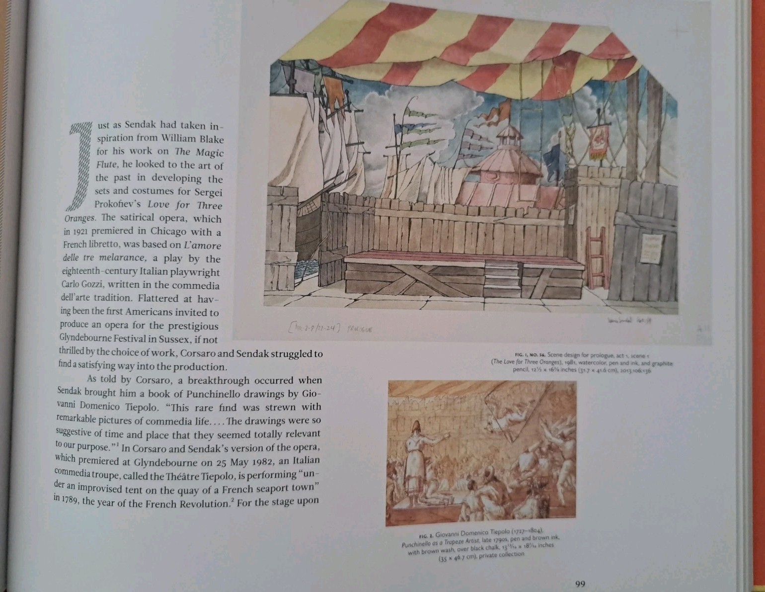 Drawing the Curtain: Maurice Sendak’s Designs for Opera and Ballet – LIKE NEW